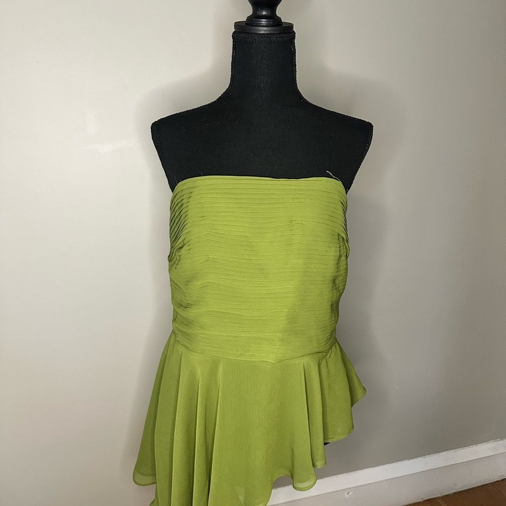 Parker | The Delilah Strapless Asymmetrical Top sz 14
